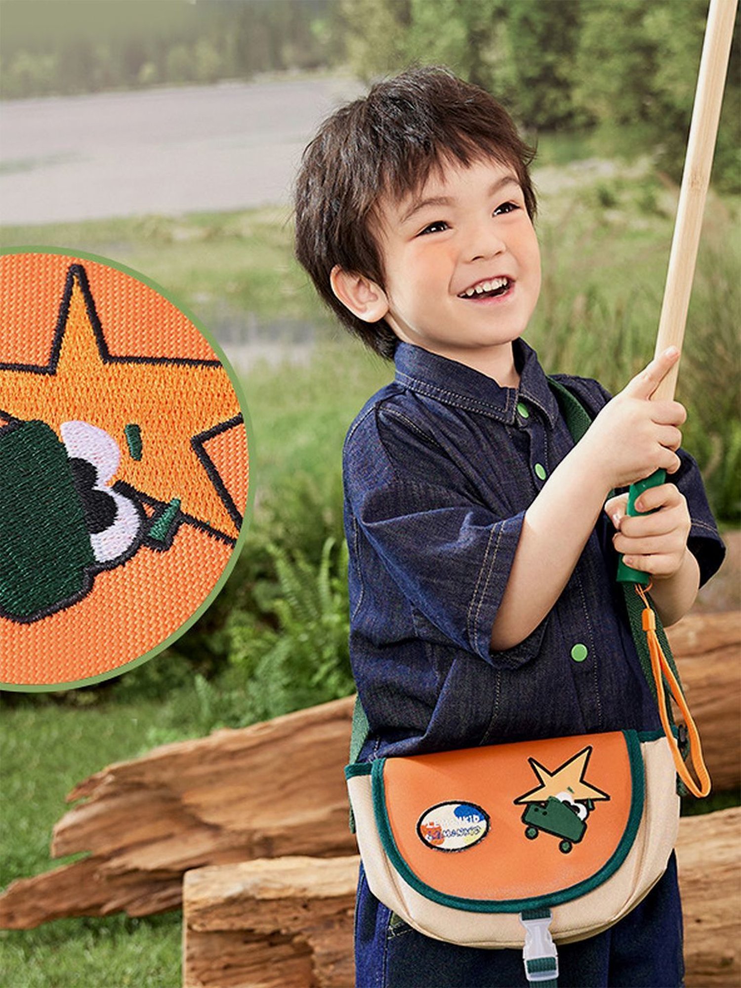 Little Surprise Box Orange Printed Small Handbag