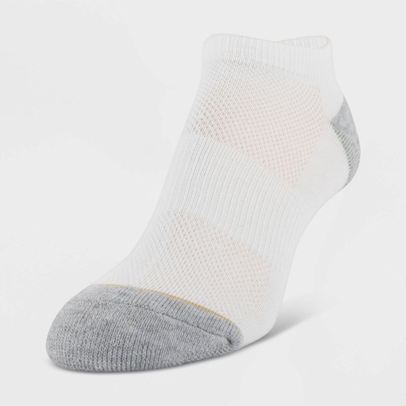 All Pro Women's Aqua FX Cushioned 6+2 Bonus Pack No Show Athletic Socks - White/Gray 4-10