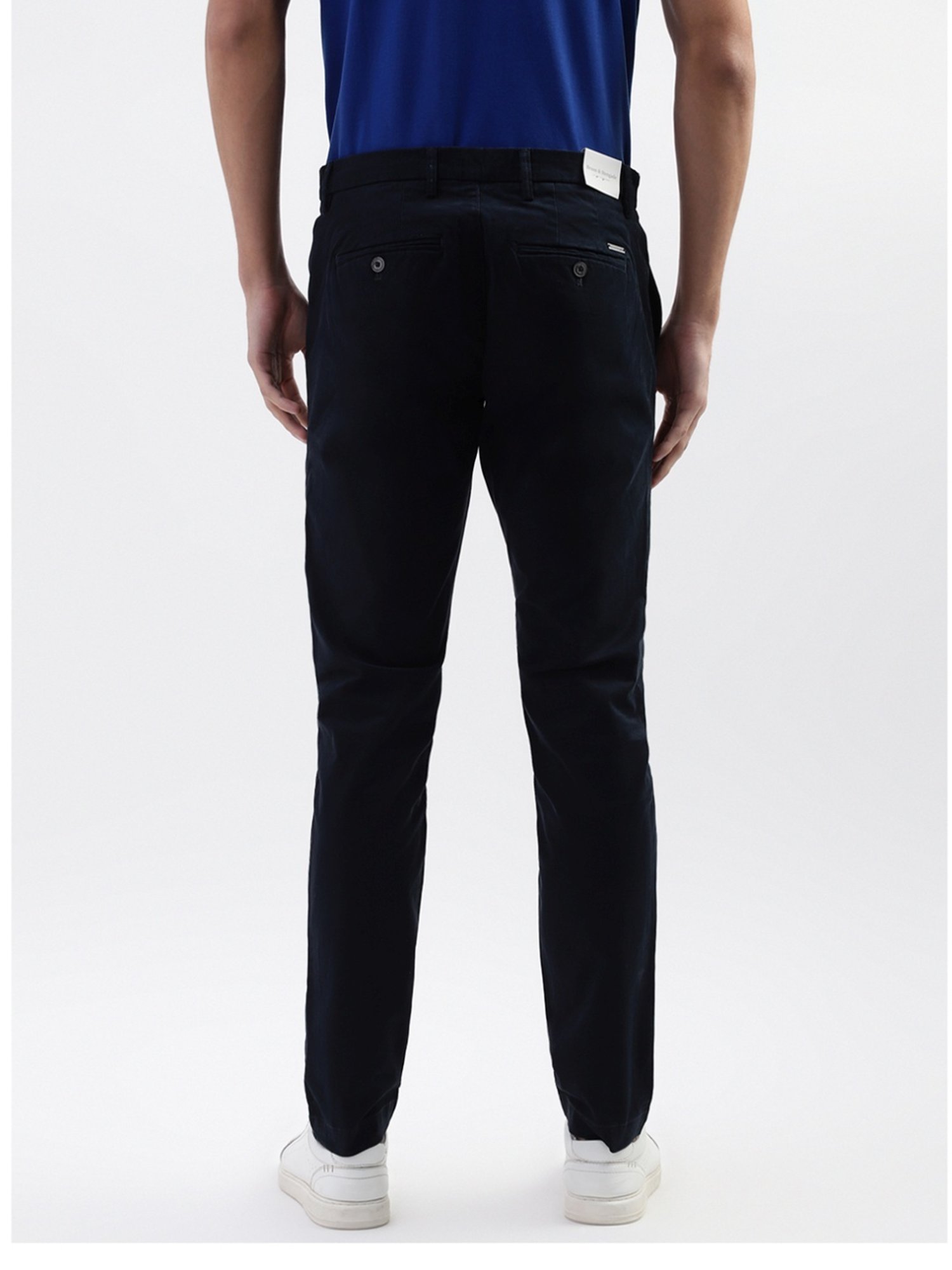 Bruun & Stengade Navy Slim Fit Chinos