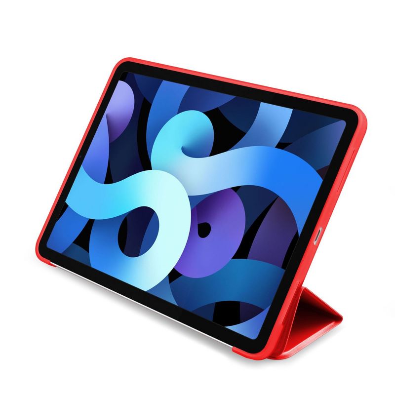 Insten - Tablet Cover Case Compatible with iPad Air 4 10.9 2020, Magnetic Auto Wake/Sleep, Soft Slim Lightweight, Red