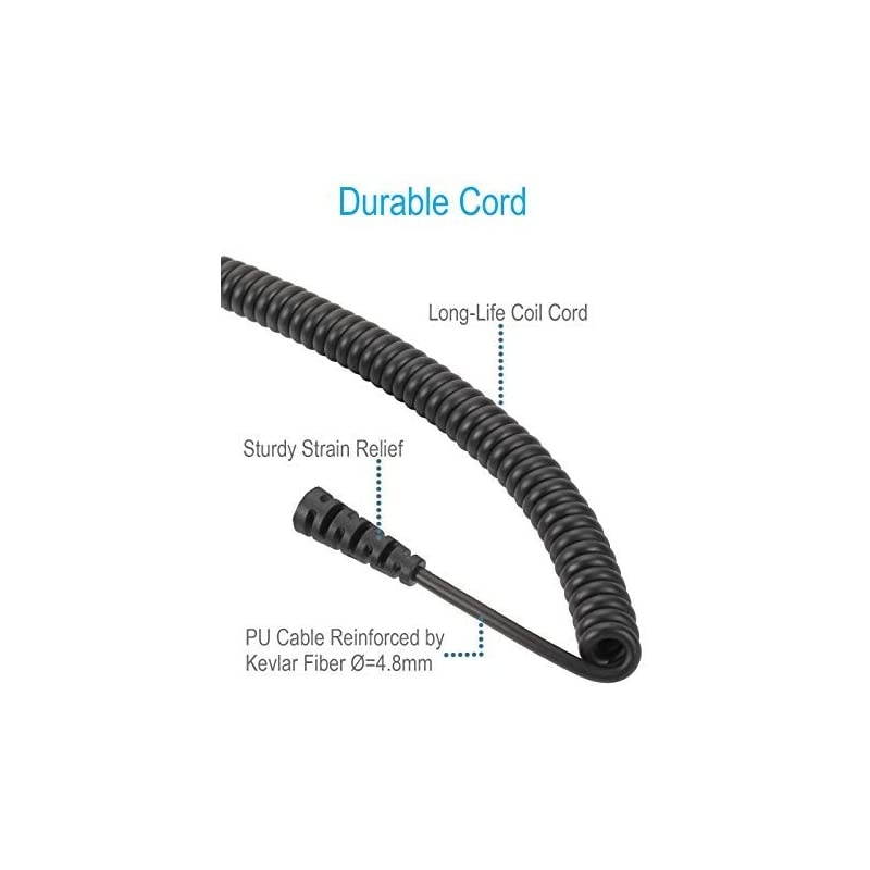 Mic with Reinforced Cable for Motorola Radios BPR40 CP200D CP200 CP200XLS CP185 CLS1410 CLS1110 DTR410 PR400 RDU4100 RDU4160D RMU2040 RMU2080D RMU2080 CLS DTR RDU RMU,2 Pin Shoulder Microphone