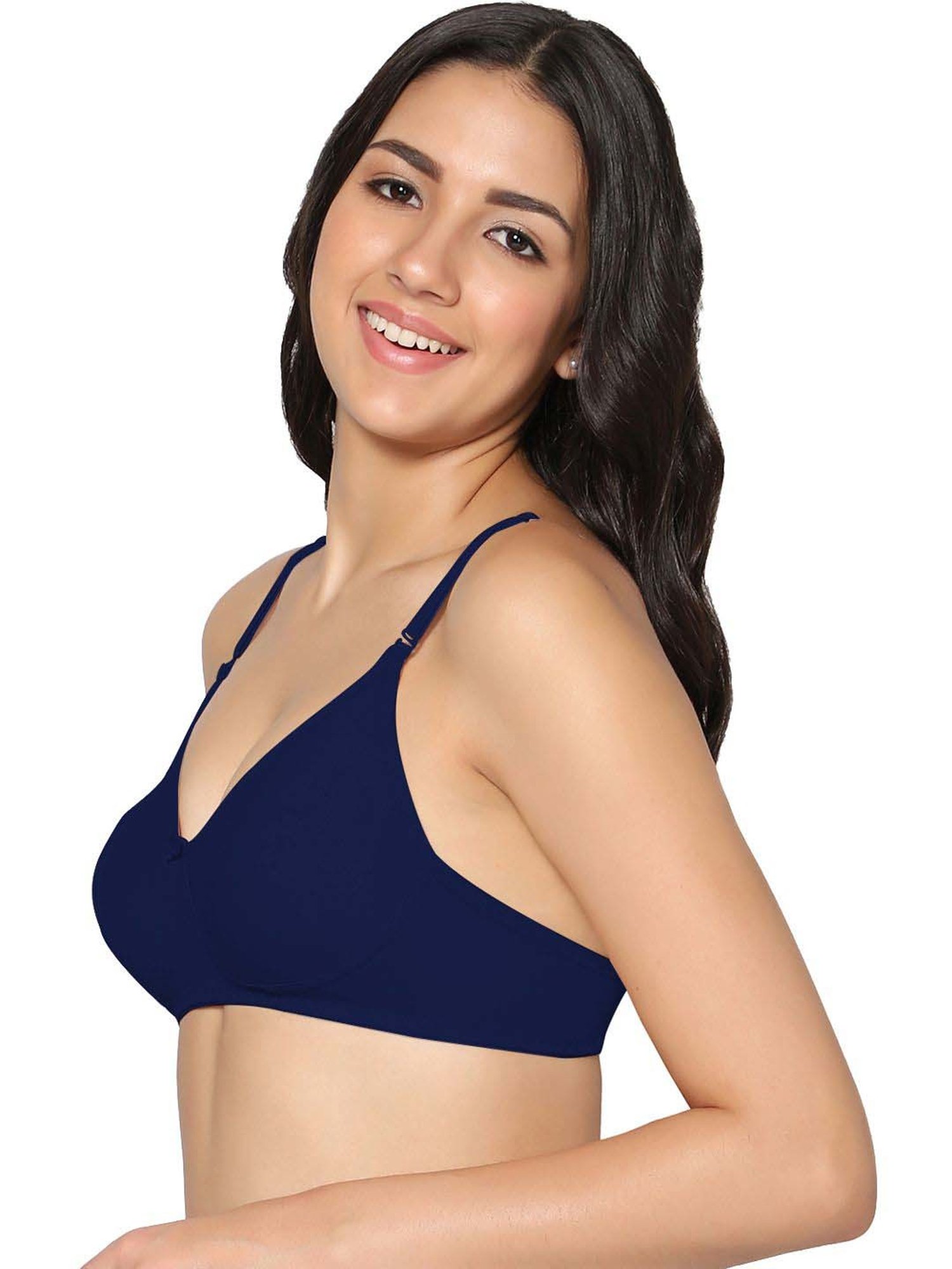 IN CARE Blue Cotton T-Shirt Bras - Pack Of 2