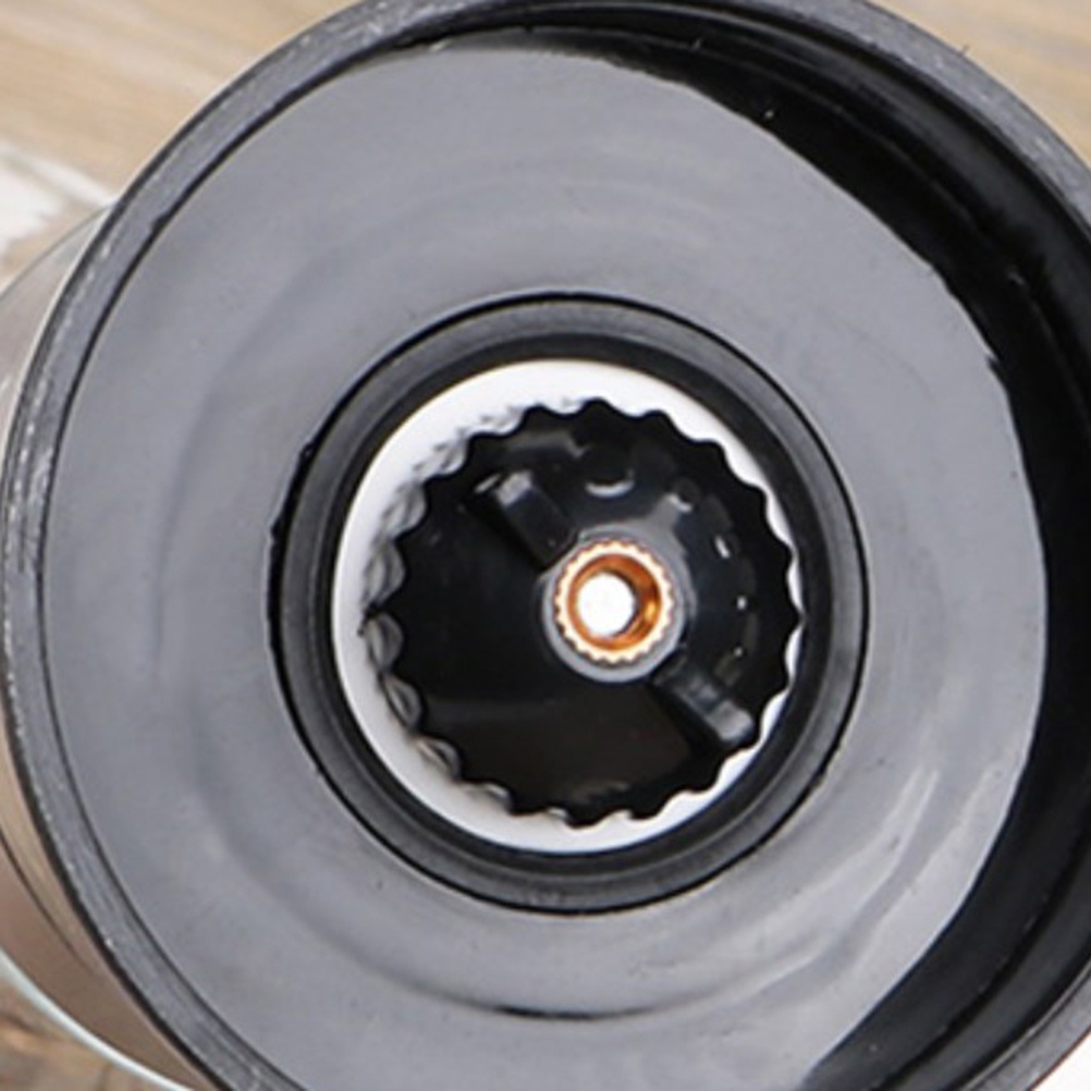 Premium Stainless Steel Salt and Pepper Grinder Handheld Glass Pepper Mill (Silver)