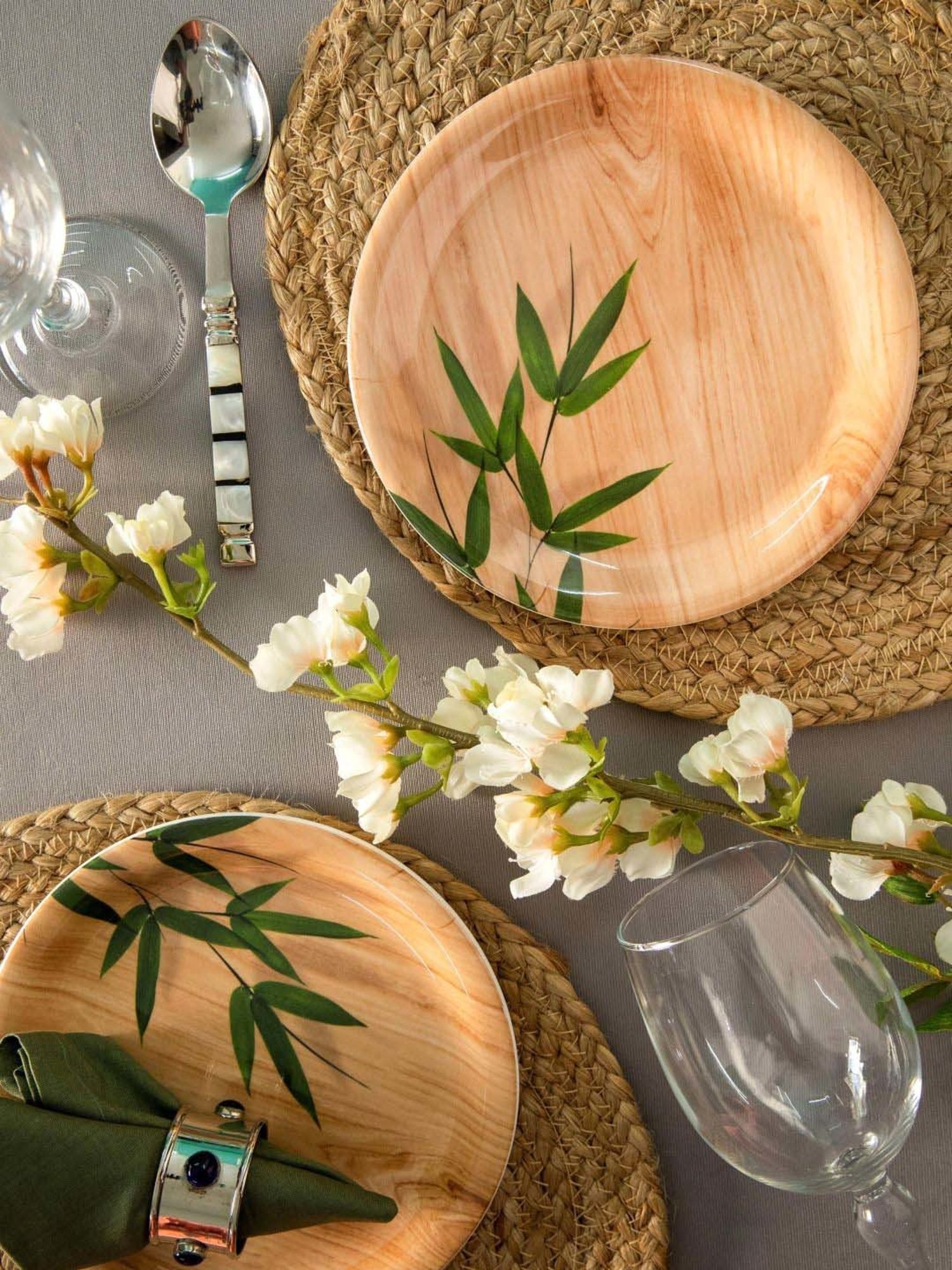 Servewell Bamboo Delite Melamine 19 cm Side Plate - Set of 6