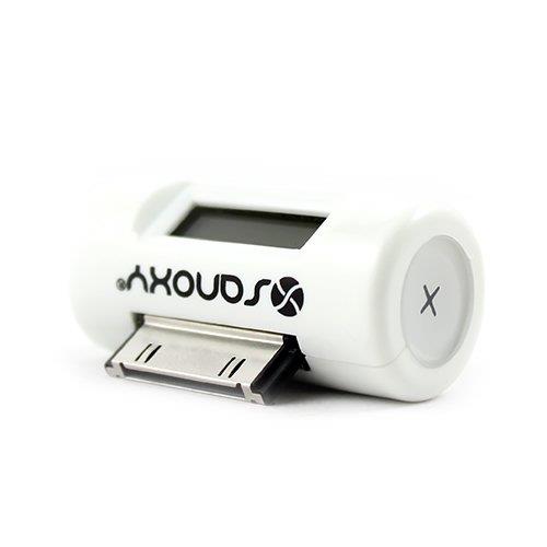 SANOXY Mini FM Stereo Transmitter for iPhone 4/4s, iPod (WHITE)
