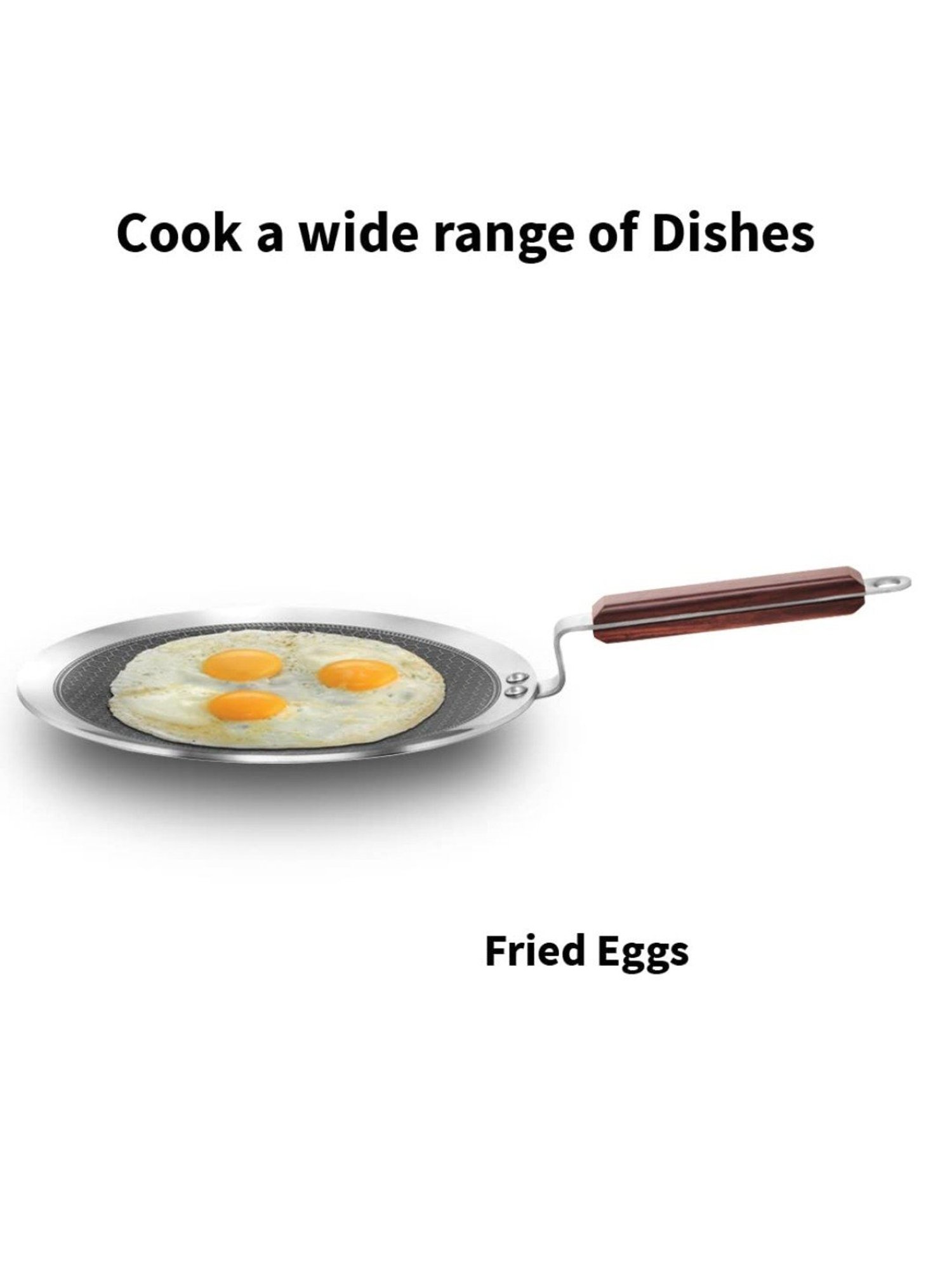 Nirlon Pure Grade Virgin Aluminium Non-stick Induction Base Flat Tawa - 26 cm Diameter