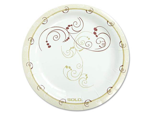 SOLO Cup Company MP6-J8001PK Symphony Paper Dinnerware, Mediumweight Plate, 6", Tan, 125/Pack