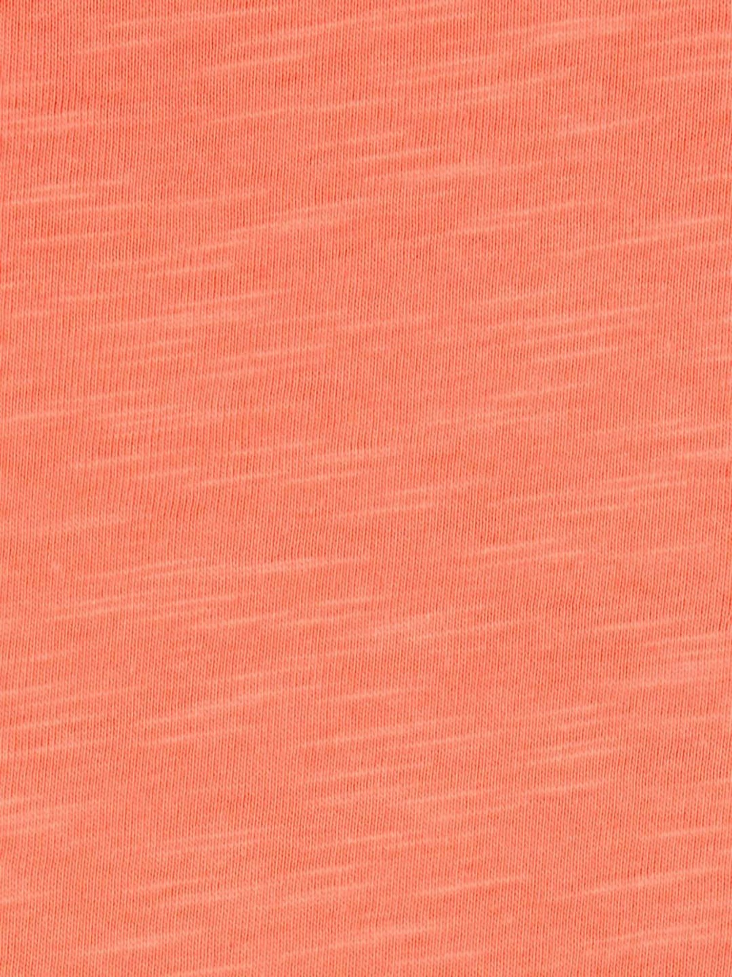 Juniors by Lifestyle Peach Cotton Printed T-Shirt