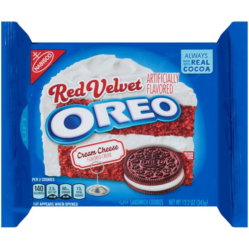 Oreo Red Velvet Sandwich Cookies - 12.2oz