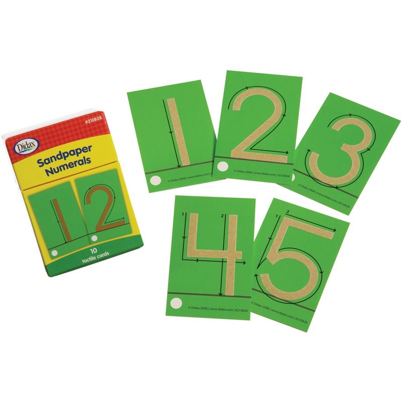 Didax Tactile Sandpaper Numbers Cards