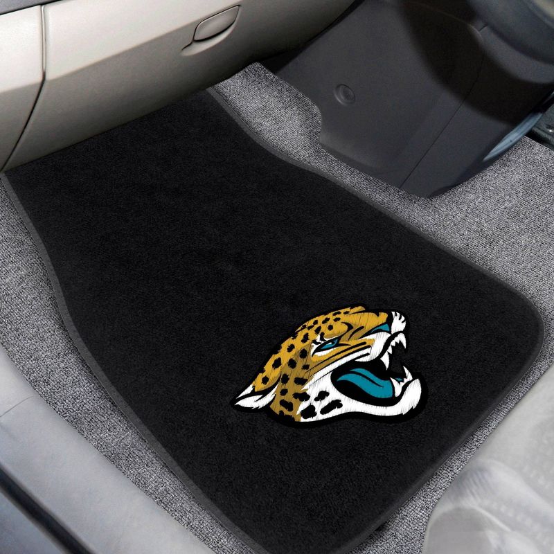 NFL Jacksonville Jaguars Embroidered Car Mat Set - 2pc