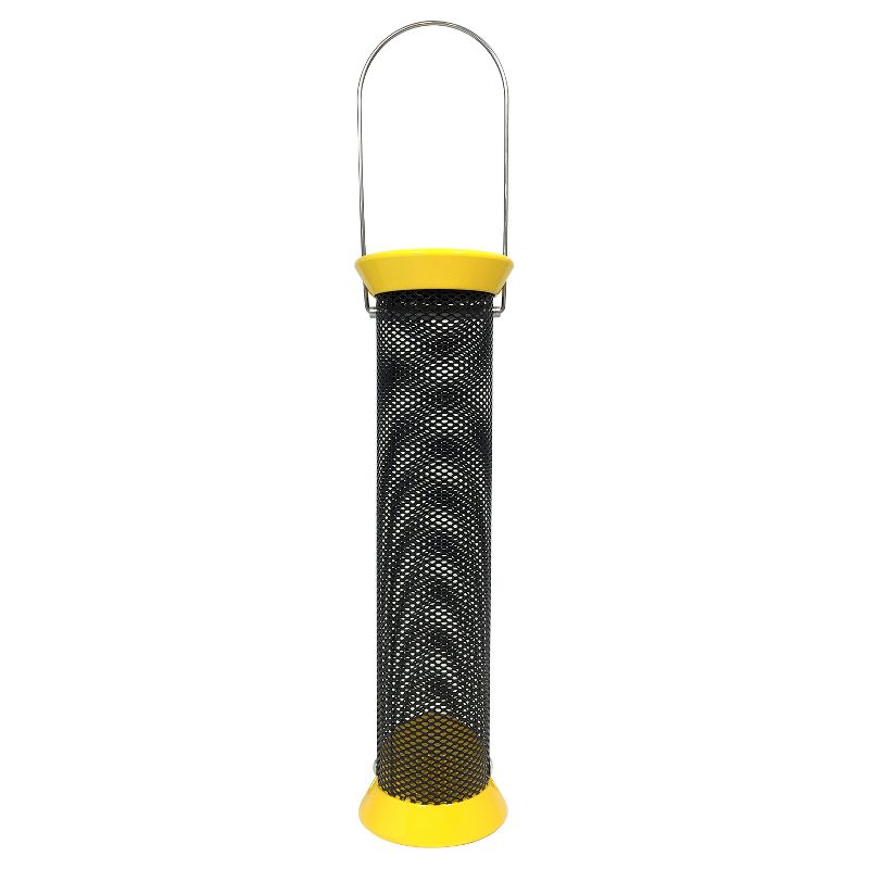 Droll Yankees New Generation Metal Finch Sock Bird Feeder  - Yellow - 13"