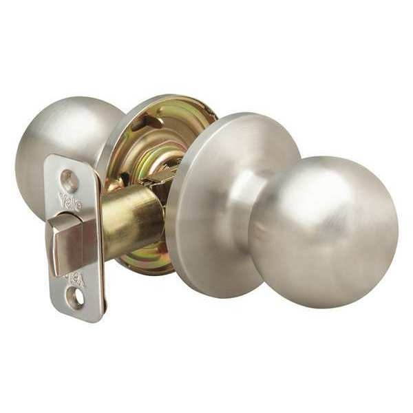 Yale Standard Duty Passage Athens-Series Knob Lockset, Stainless Steel Finish