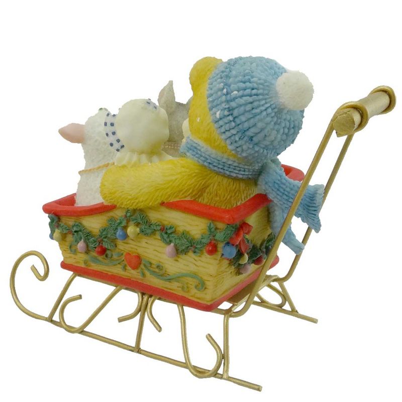 Cherished Teddies Brian Sleigh Teddy Bear Rabbit  -  Decorative Figurines