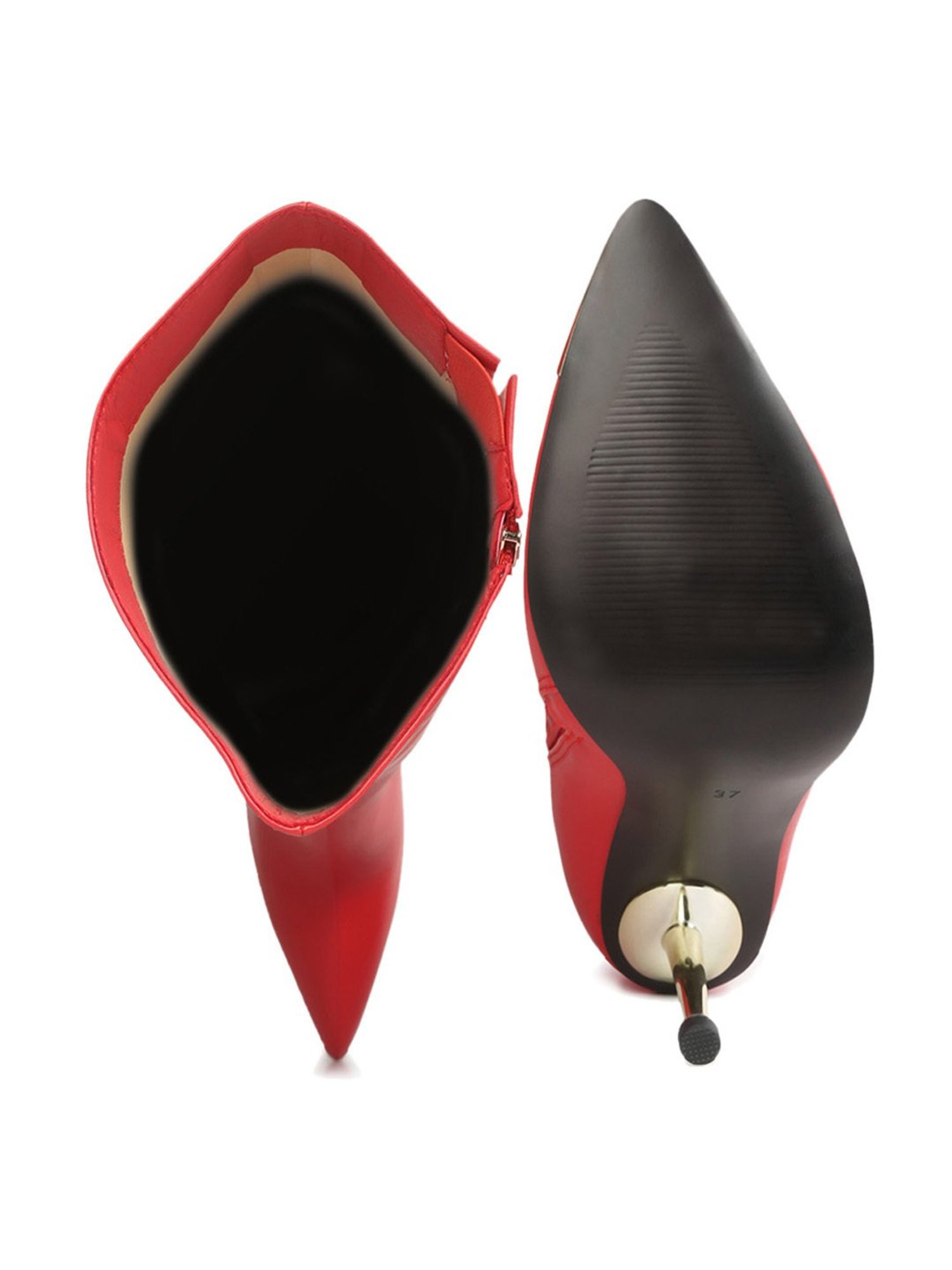 London Rag Women's Red Stiletto Booties