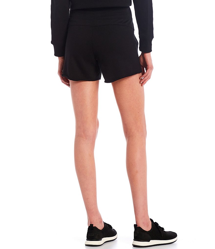 Marc New York Paperbag Waist Sueded Jersey Drawstring Shorts