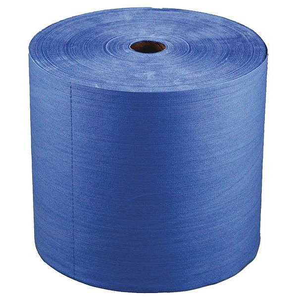 TOUGH GUY 32KL19 Wiper Roll Hydroentangled Fiber 11" x 13", Blue, 475 Sheets/PK
