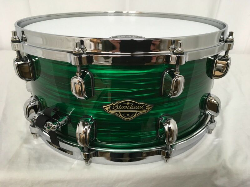Tama Starclassic Walnut/Birch 13" Dia.X 6" Deep Snare Drum/Jade Silk/WBSS136-JDL
