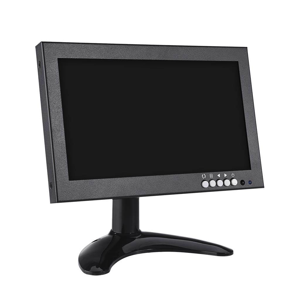 Eyoyo 8" 16:9 HDMI Monitor 1280X720 High-Resolution IPS Full View Display Support HDMI/VGA/AV/BNC/SPEAK Input Built-in Speakers for PC TV CCTV Camera Security Raspberry pi Computer Drone Microscope