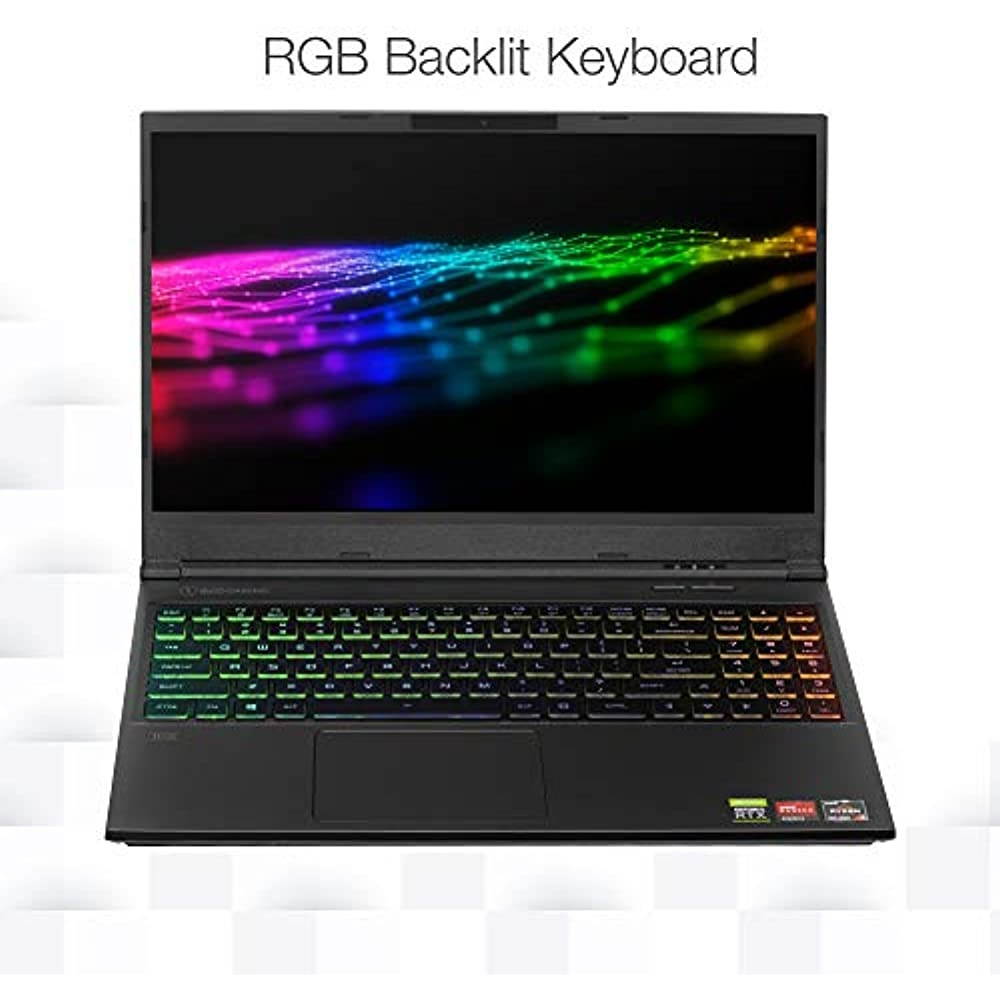 Evoo Gaming 15.6&rdquo; Laptop, FHD, 120Hz, AMD Ryzen 7 4800H Processor, NVIDIA GeForce RTX 2060, THX Spatial Audio, 512GB SSD, 16GB RAM, RGB Backlit Keyboard, HD Camera, Windows 10 Home, Black (EG-LP7-BK)