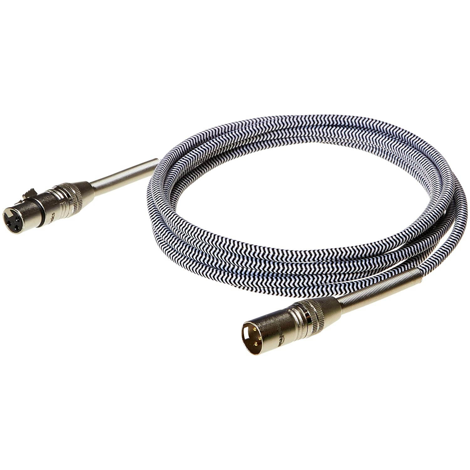 AmazonBasics 3 Pin Microphone Cable - 10 Feet, Silver