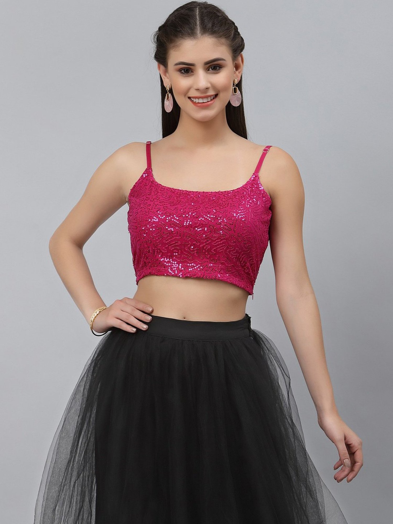 studiorasa Pink Embellished Choli
