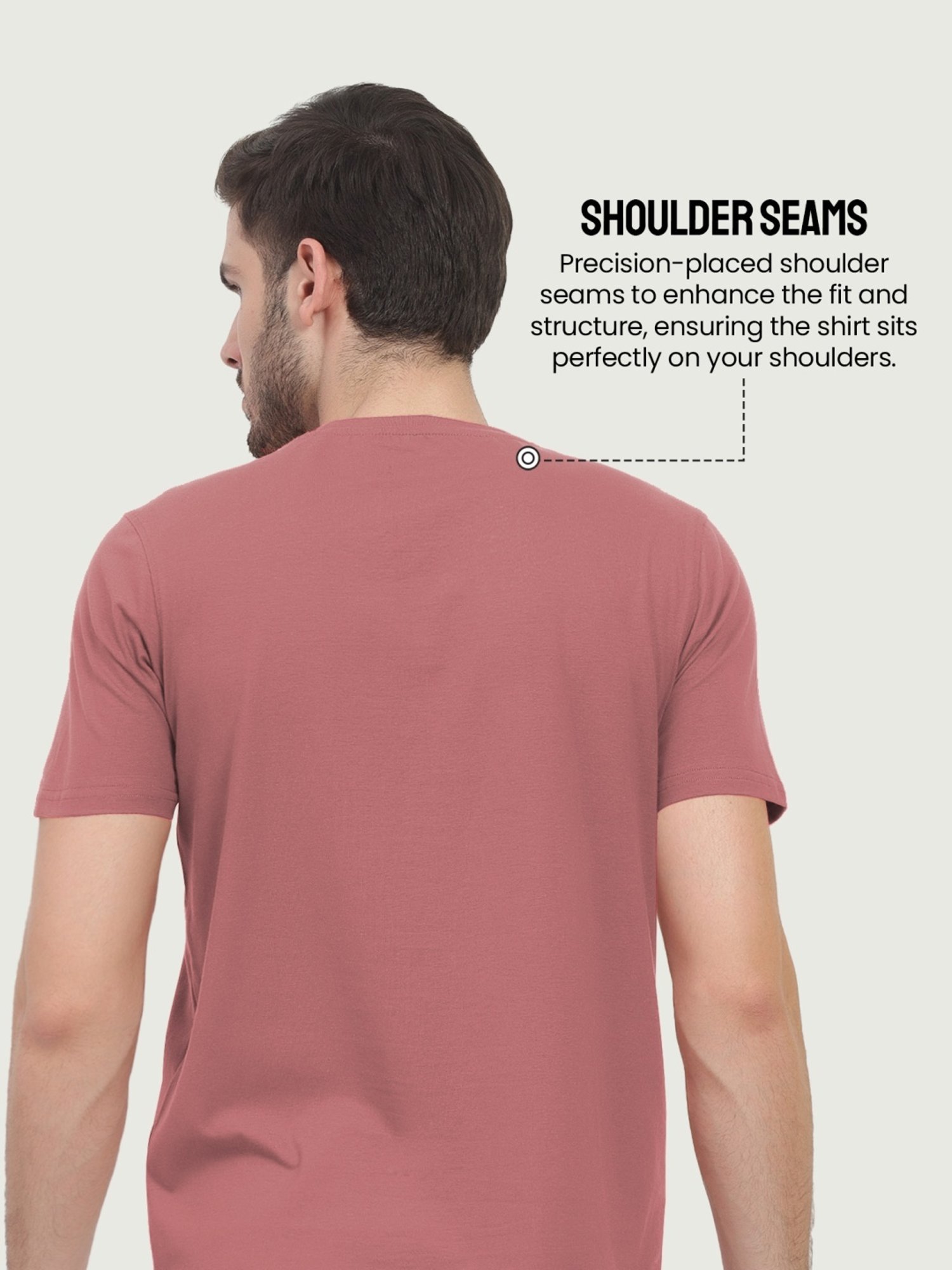 Freecultr Rust Orange & Dusty Pink Cotton Regular Fit T-Shirt - Pack Of 2