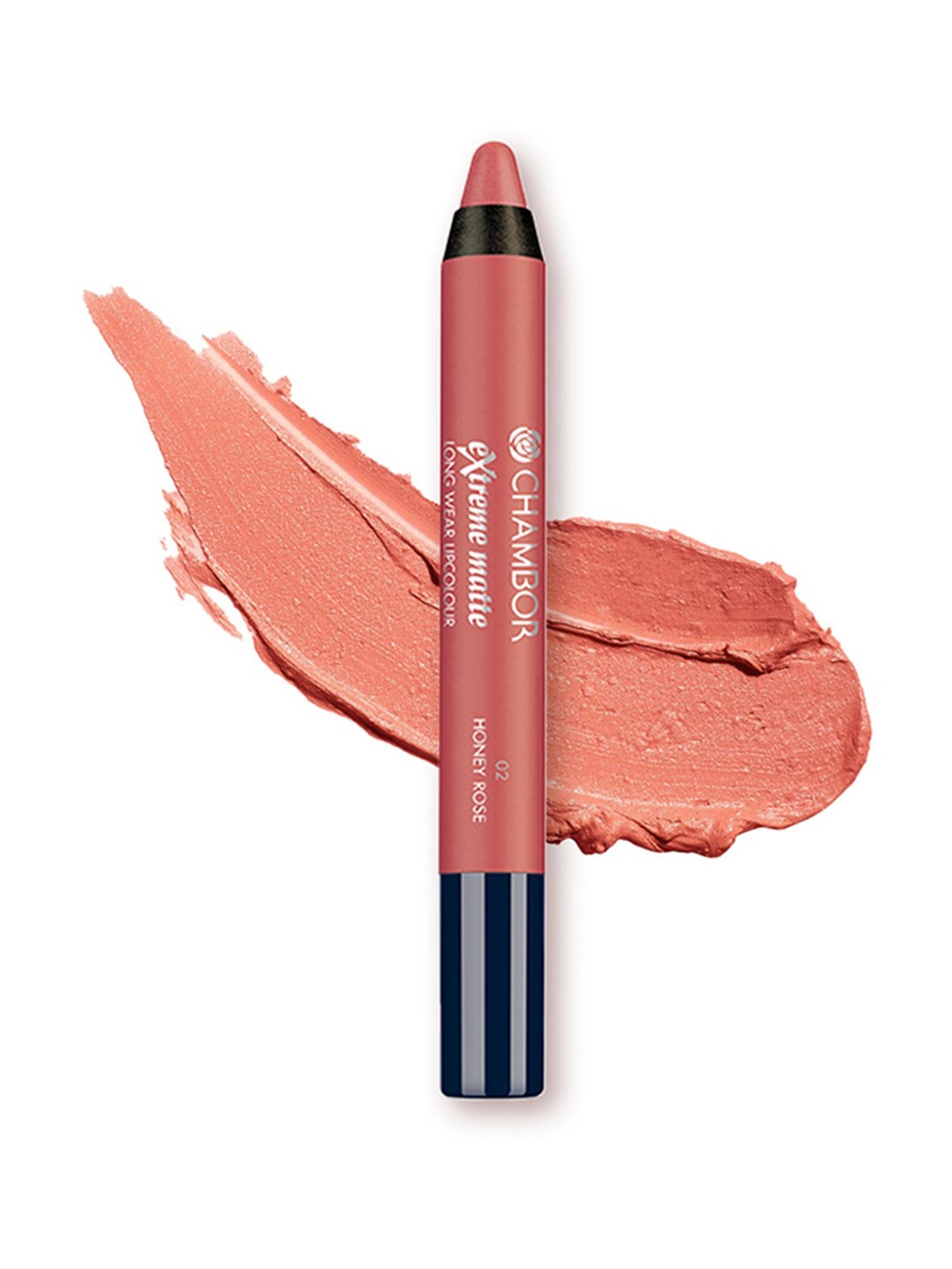 CHAMBOR Extreme Matte Long Wear Lipcolour 02 Honey Rose - 2.5 gm