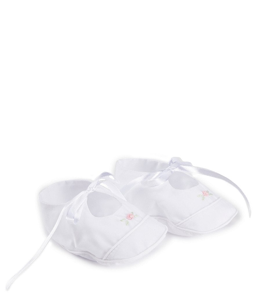 Feltman Brothers Baby Girls' Mary Jane Rose Flower Detail Booties
