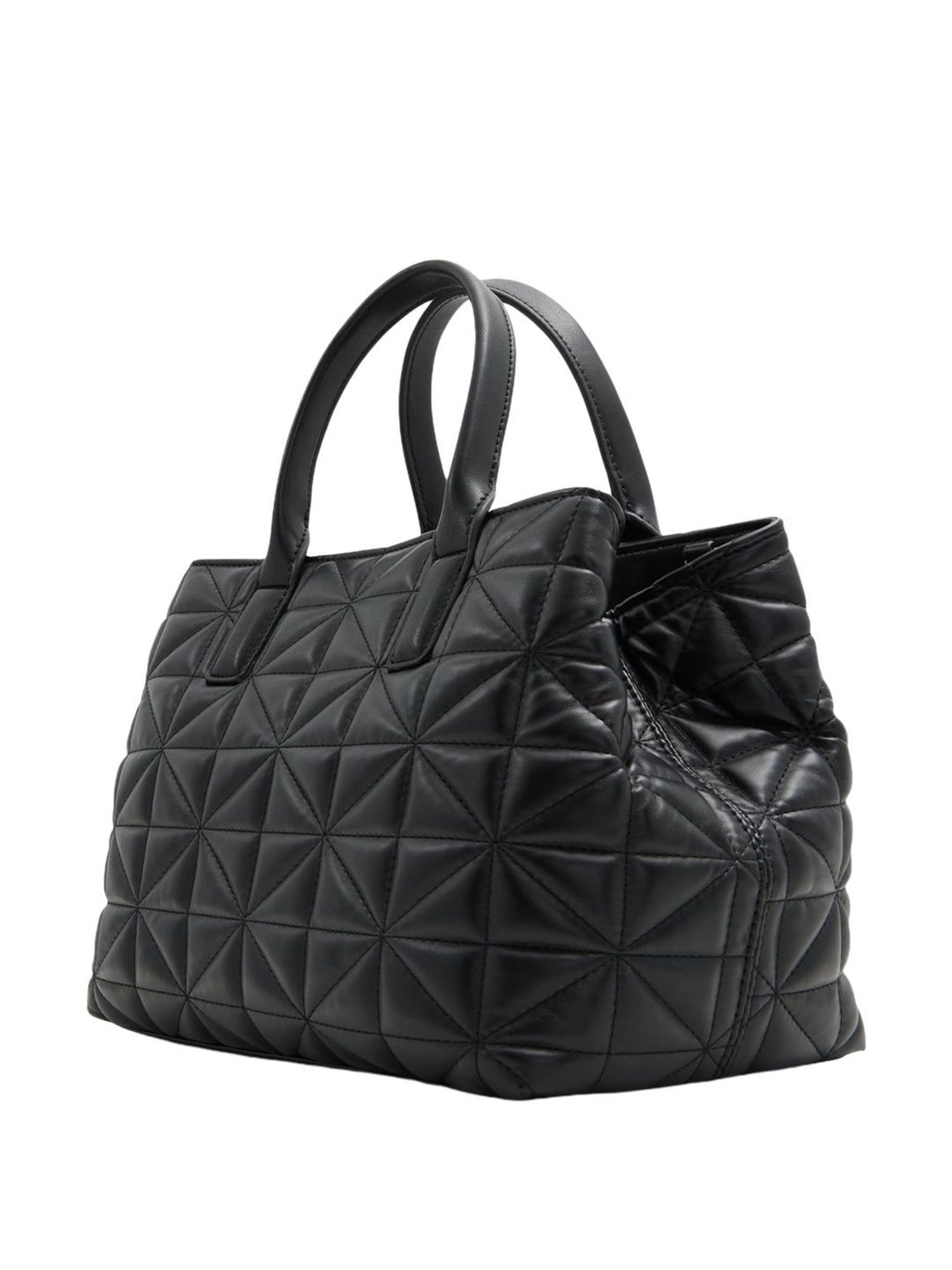 Call It Spring Black Textured Medium Tote Handbag