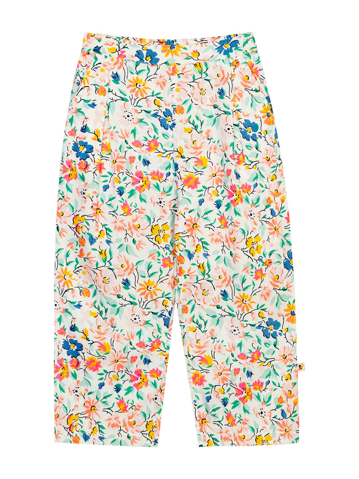 Budding Bees Kids Multicolor Floral Print Jumpsuit