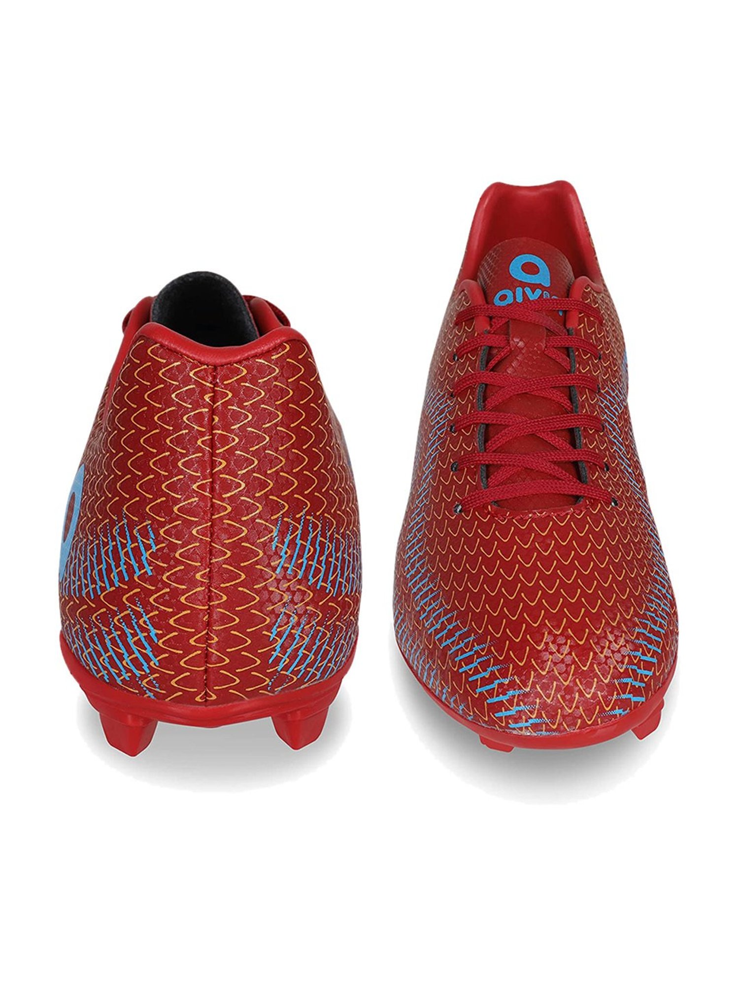 AIVIN Men's Rattle Snake Red Football Shoes