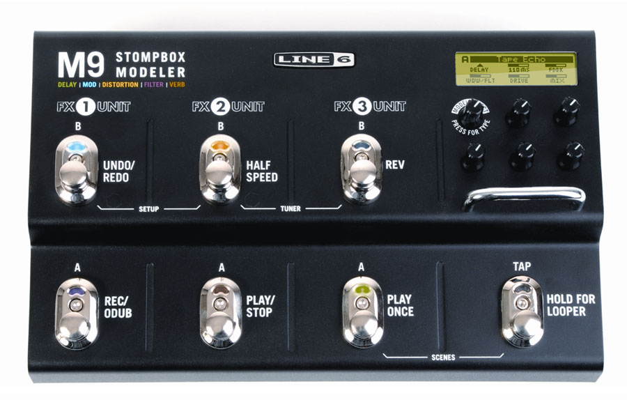Line 6 M9 Stompbox Modeler Guitar Effects Pedal Stomp