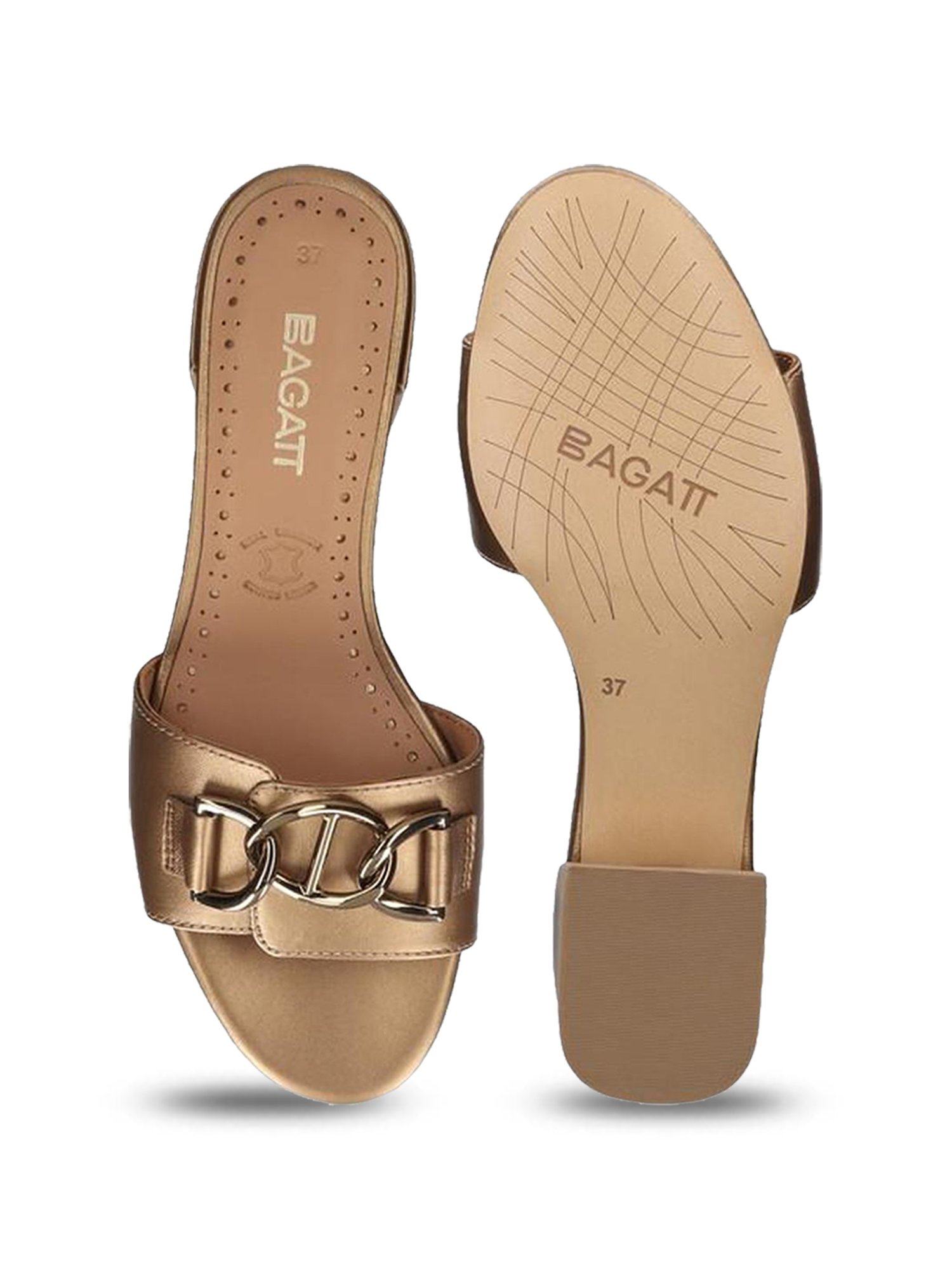 Bagatt Women's Ring Metallic Casual Sandals