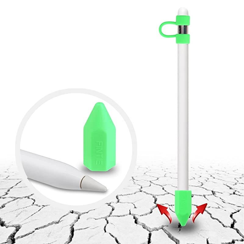 3 Pieces Bundle for Apple Pencil Cap Holder Nib Cover Adapter Tether for Apple Pencil 1st Generation iPad 102 iPad 97 iPad Air 3rd GeniPad Pro 105 iPad Mini 5 Green Glow in The Dark