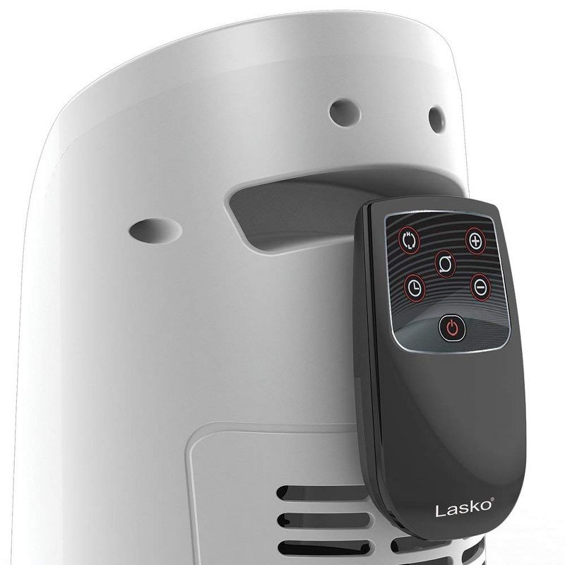 Lasko 5165 Portable Electric 1500 Watt Room Oscillating Ceramic Tower Space Heater with Remote, Adjustable Thermostat, Digital Controls, and Timer