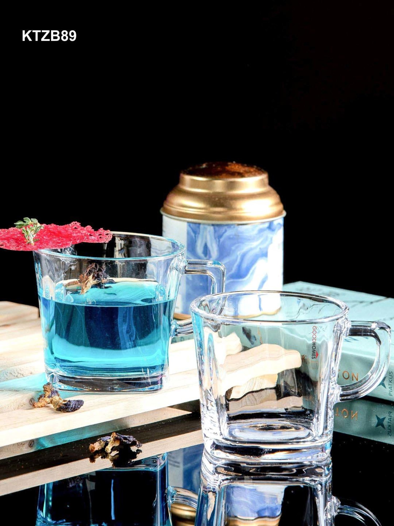 Goodhomes Transparent Glass Coffee Mug (0.21 L) - Set of 6