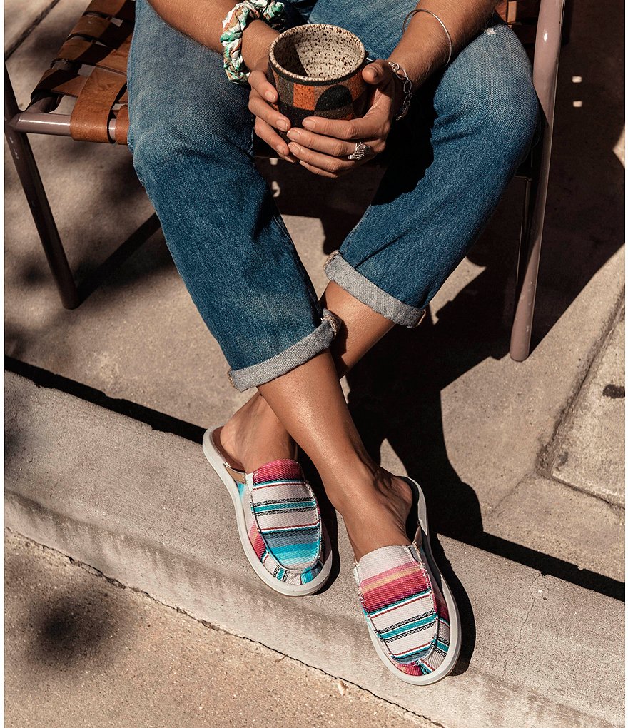 Sanuk Women's You Got My Back Blanket Stripe Mules