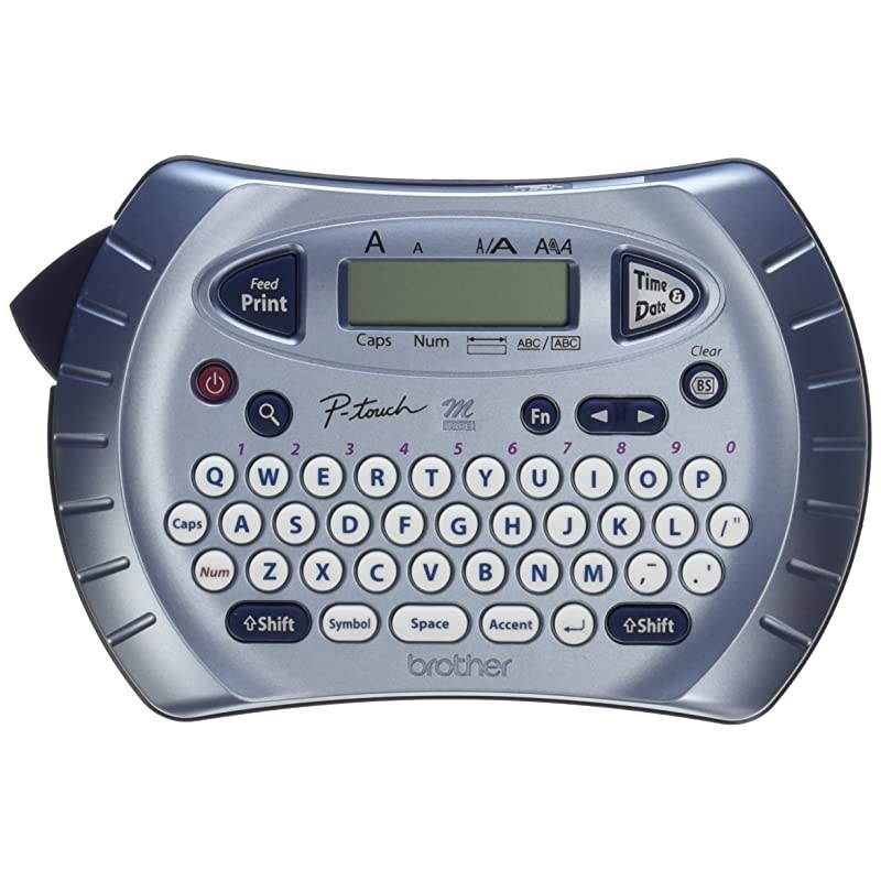 Ptouch Label Maker Personal Handheld Labeler PT70BM Prints 1 Font in 6 Sizes 9 Type Styles TwoLine Printing Silver