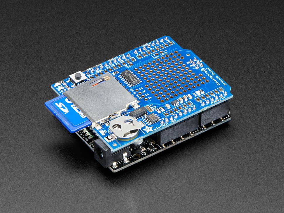 ADAFRUIT INDUSTRIES 1141 DATA LOGGING SHIELD BOARD, ARDUINO