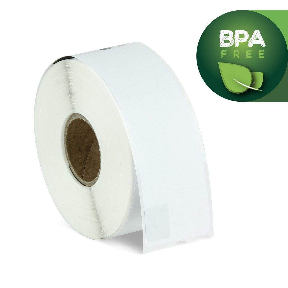 Dymo Compatible 30320 LabelWriter Self-Adhesive White Address Labels, 1-1/8" x 3-1/2" (10 Rolls, 260 Labels Per Roll)