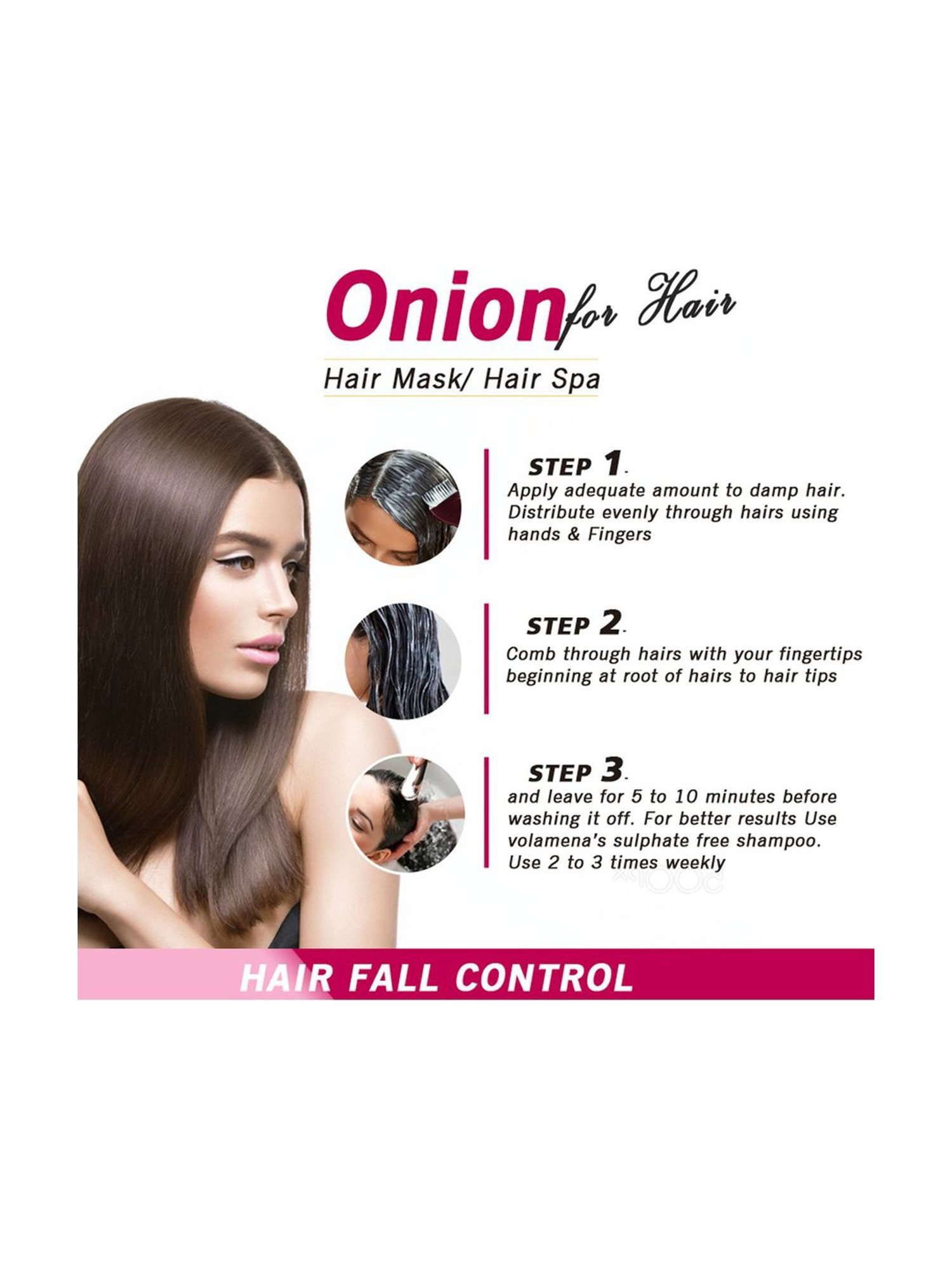 Volamena Onion & Apple Cider Vinegar Hair Mask - 120 ml