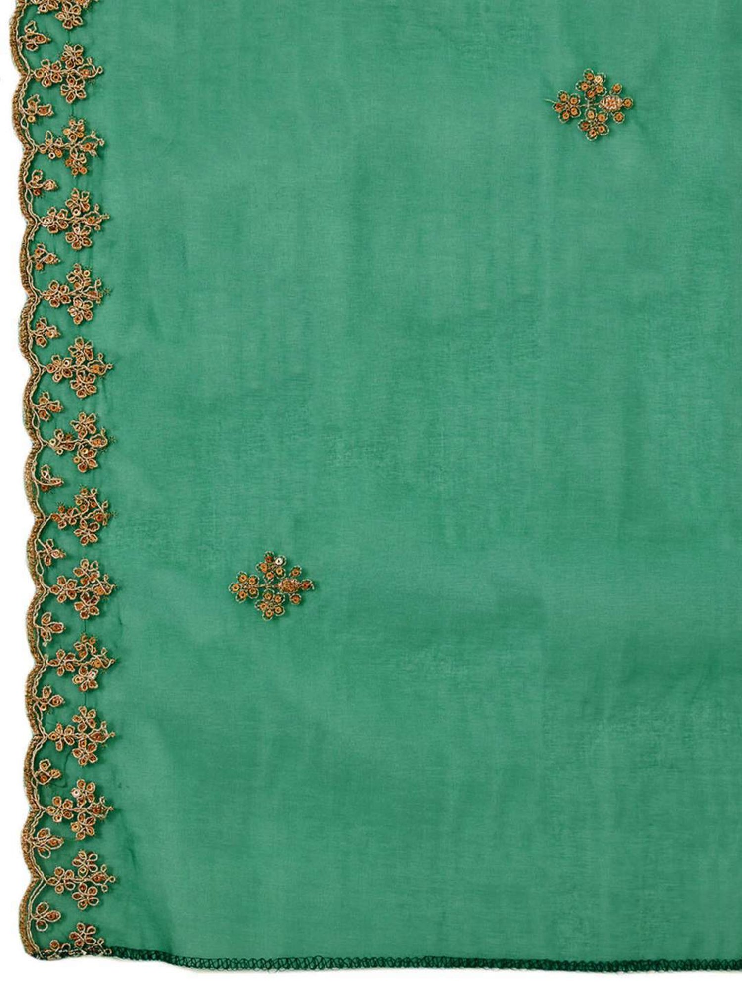 Soch Green Embroidered Unstitched Dress Material