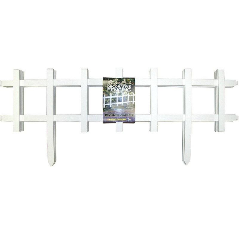 13" Cape Cod Style Decorative Fencing , 18 Pc - White - Emsco