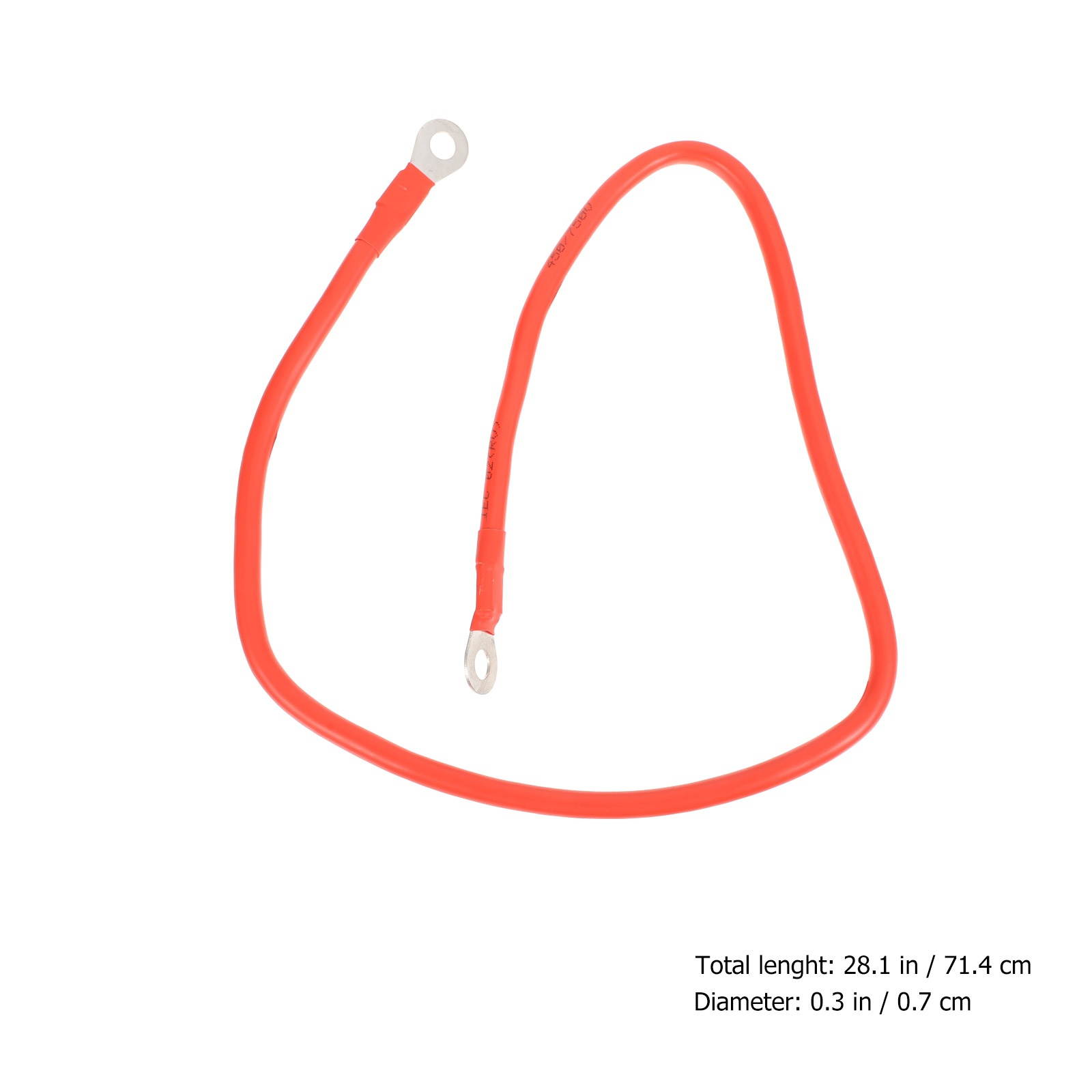 1 Pair Useful Durable Professional Power Cable Copper Cable Battery Inverter Cables