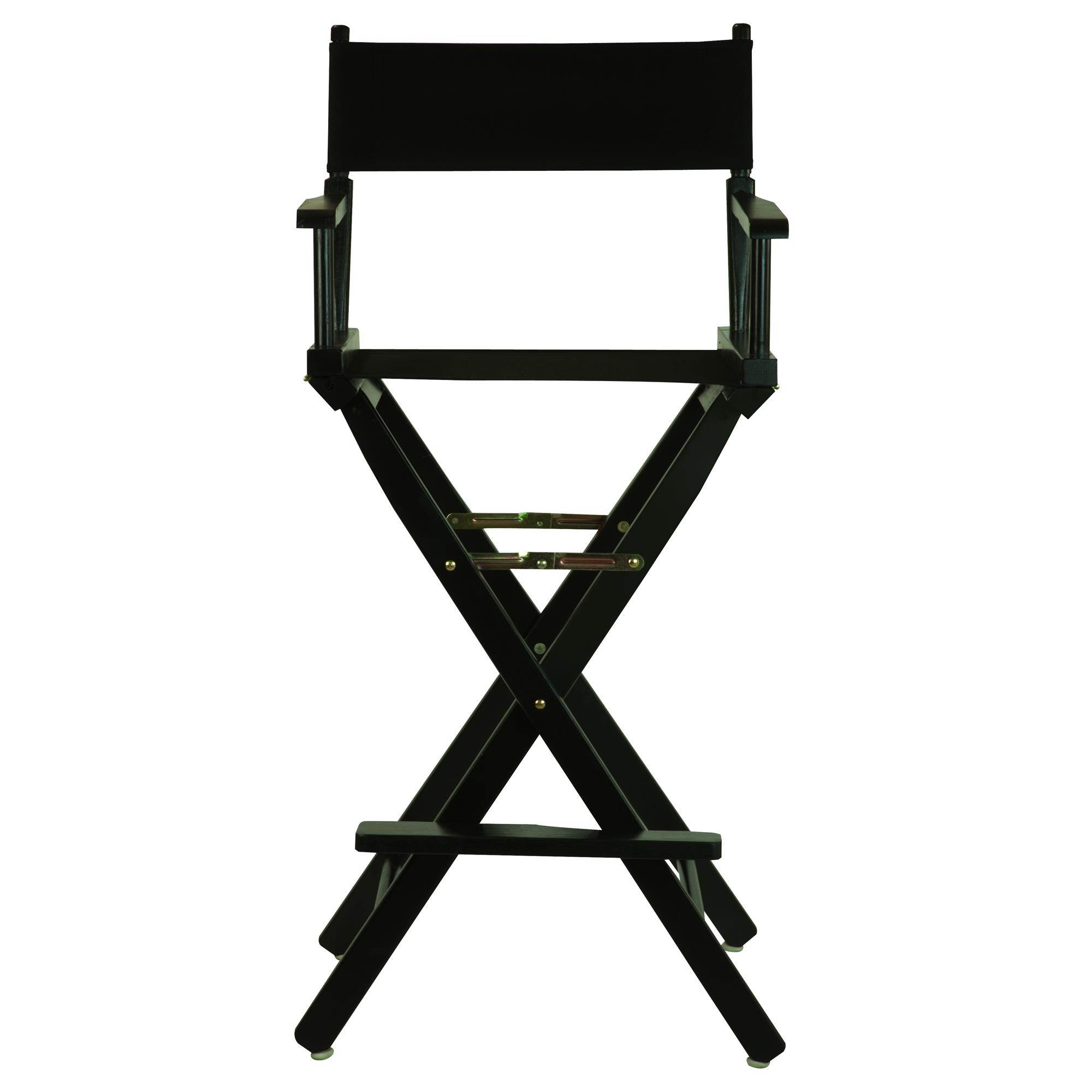 Casual Home 230-02-021-15 30 in. Directors Chair Black Frame with Black Canvas