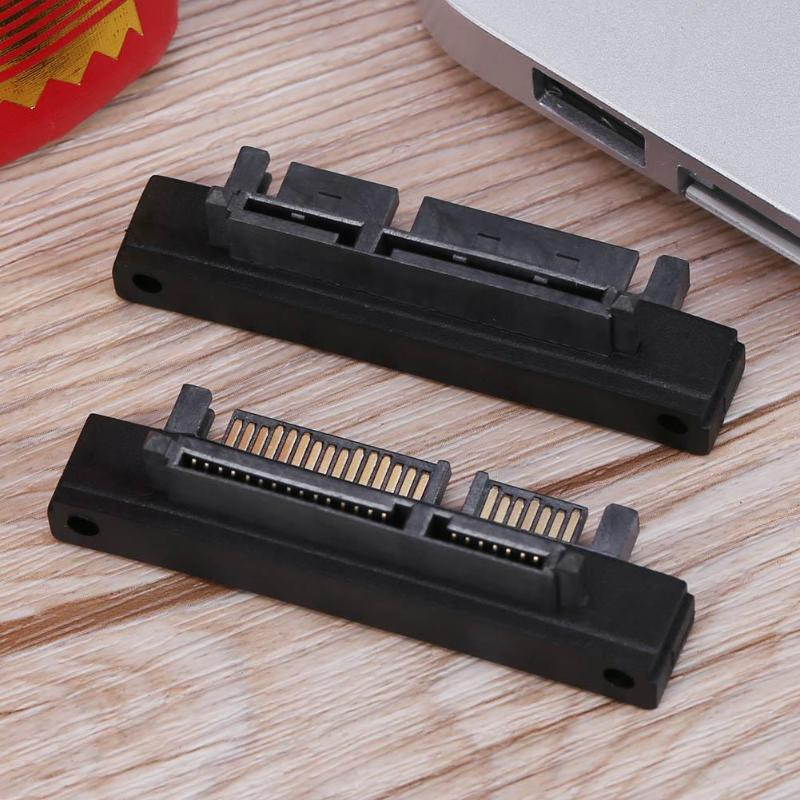 90 Degree 7+15 Pin SATA Male to Female Port 500Mbps Converter Adapter Card for SATA HDD SSD Hard Disk Drive New Promotion