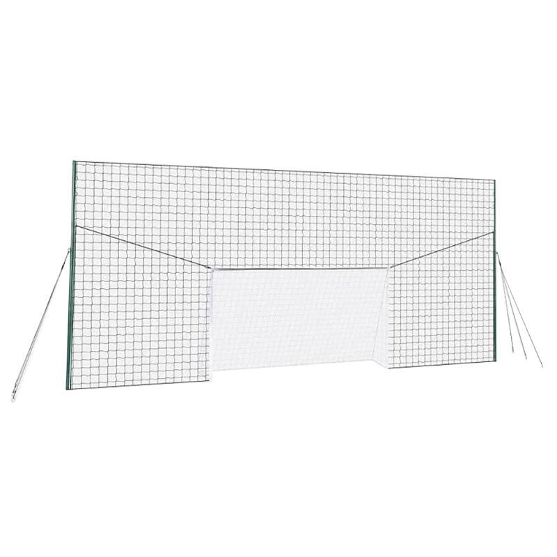 Open Goaaal JX-OGFS1 Adjustable Soccer Practice Net Rebounder Backstop with Training Goal, Standard Size (2 Pack)