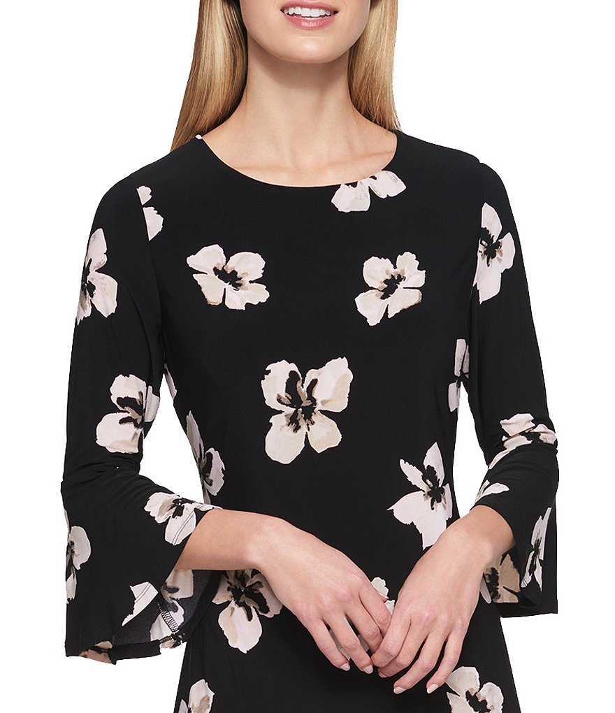 Calvin Klein Sleeveless Round Neck Button Front Sheath Dress