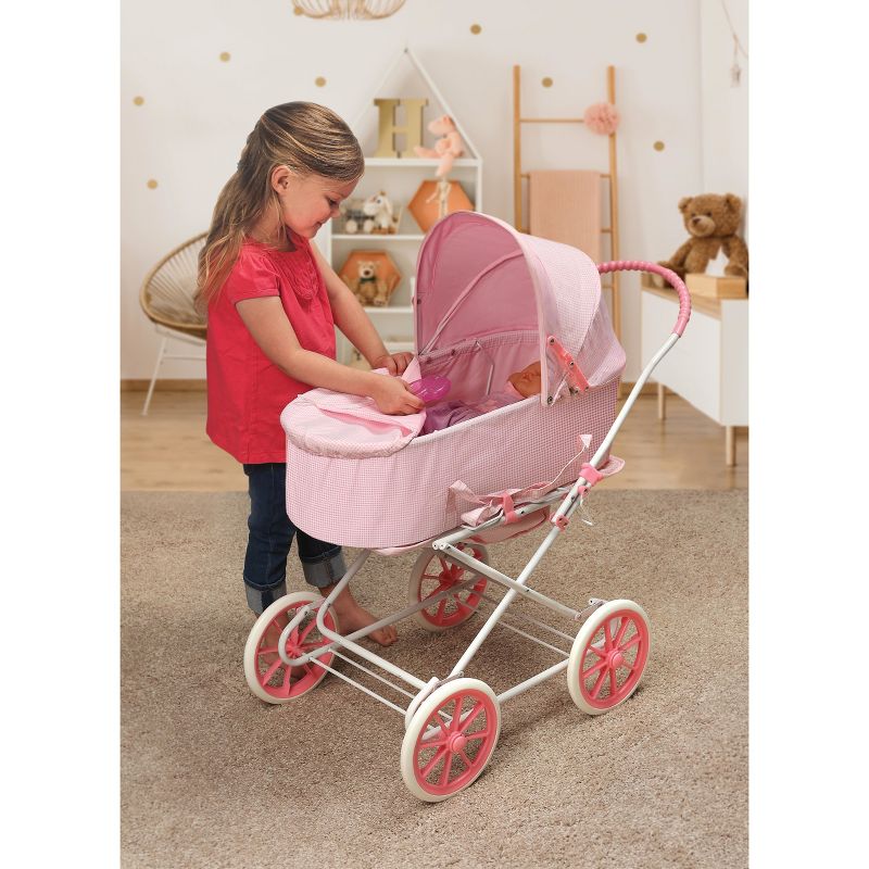 Badger Basket 3-in-1 Doll Carrier/Stroller - Pink Gingham